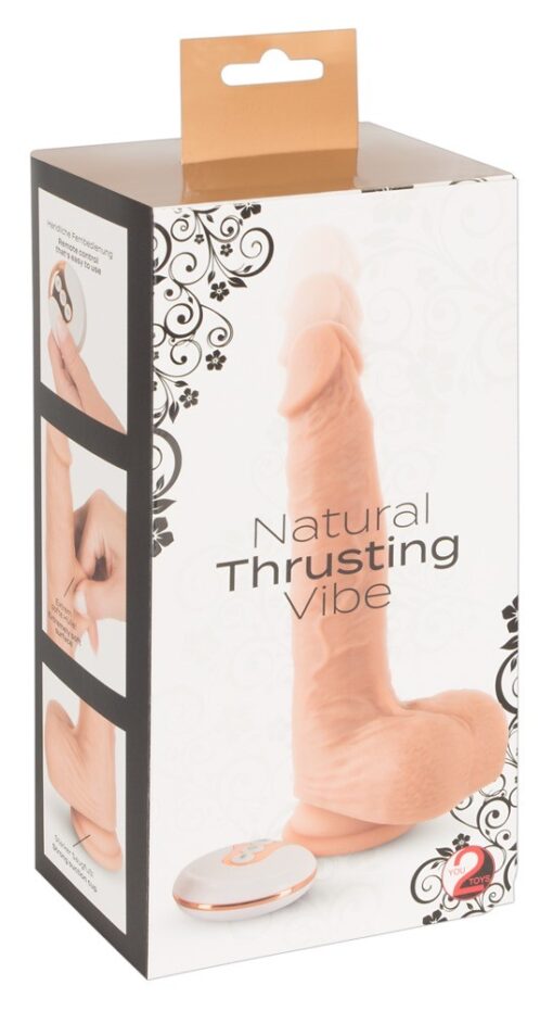 VIBRADOR REALISTA COM VAI-VEM E COMANDO SEM FIOS NATURAL THRUSTING VIBE YOU2TOYS - Image 10