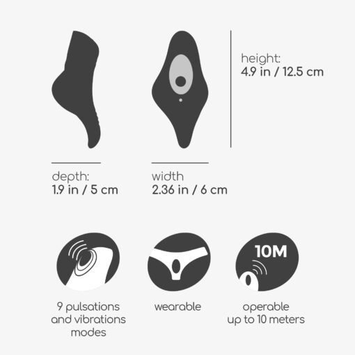 MOBULA VIBRADOR DE CUECA COM CONTROLO REMOTO CRUSHIOUS - Image 9
