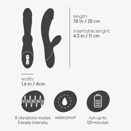 DARE DONG VIBRADOR COELHO RECARREGÁVEL CRUSHIOUS - Image 11