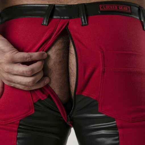 CALÇÃO PERNEIRA 5 POCKET CHAP SHORT VERMELHO LOCKER GEAR - Image 3