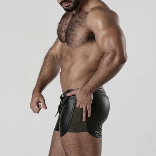 CALÇÃO PERNEIRA 2 WAY ZIPPER CONTRAST SHORT CAQUI LOCKER GEAR - Image 5
