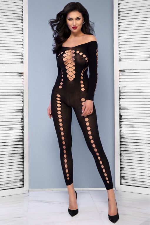 CATSUIT CR-4646 PRETO CHILIROSE - Image 6