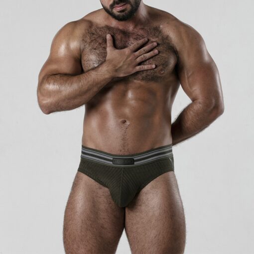 CUECA BACKROOM BOTTOMLESS LOCKER GEAR CAQUI - Image 2