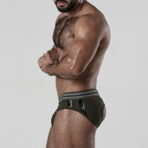 CUECA BACKROOM BOTTOMLESS LOCKER GEAR CAQUI - Image 3