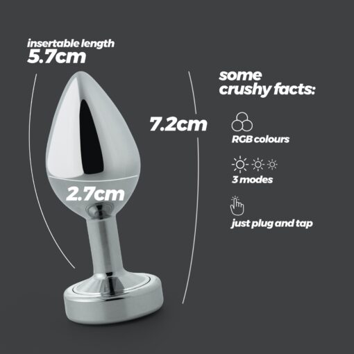 BOREALIS PLUG ANAL PEQUENO COM LED CRUSHIOUS - Image 8