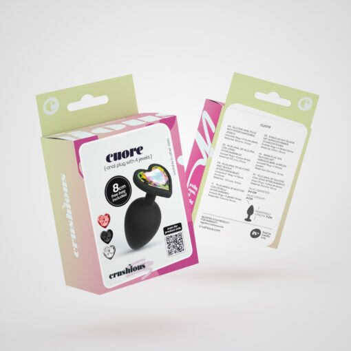 CUORE PLUG ANAL MÉDIO COM 4 JOIAS INTERCAMBIÁVEIS CRUSHIOUS - Image 10