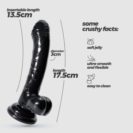 HUDINI DILDO ANAL JELLY PRETO CRUSHIOUS - Image 8