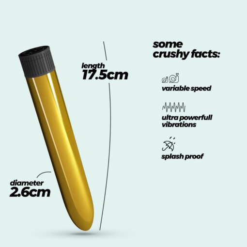 VIBRADOR CLASSIC VIBE CRUSHIOUS DOURADO - Image 7