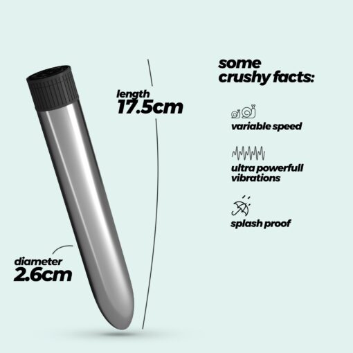 VIBRADOR CLASSIC VIBE CRUSHIOUS PRATEADO - Image 7