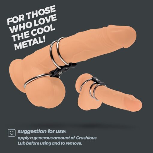 SARUMAN CONJUNTO DE 3 ANÉIS PENIANOS EM METAL CRUSHIOUS - Image 7