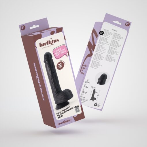 DILDO DE SILICONE LÍQUIDO INVIKTUS 8 CRUSHIOUS PRETO - Image 9