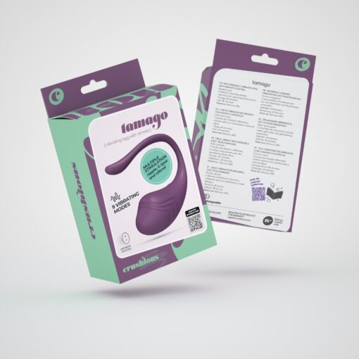OVO VIBRATÓRIO RECARREGÁVEL COM COMANDO TAMAGO CRUSHIOUS ROXO - Image 11