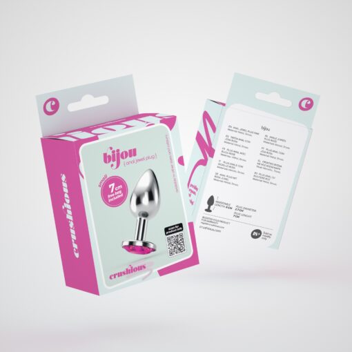PLUG ANAL JOIA BIJOU ROSA PEQUENO CRUSHIOUS COM BOLSA AVELUDADA GRÁTIS - Image 7
