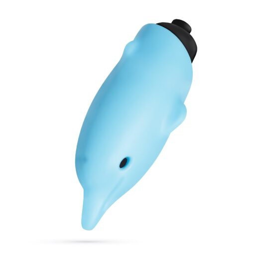 O-PET GOLFINHO COM BALA DE 10 VIBRAÇÕES AZUL CRUSHIOUS - Image 2