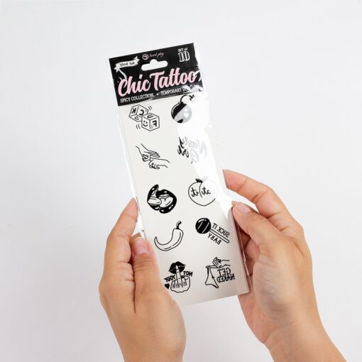 CONJUNTO DE 10 TATUAGENS TEMPORÁRIAS - SPICY COLLECTION CHIC TATTOO SECRET PLAY - Image 5