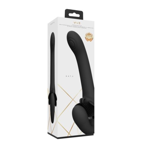 STRAP-ON SEM ARNÊS SATU PULSE-WAVE AND VIBRATING PRETO VIVE - Image 2