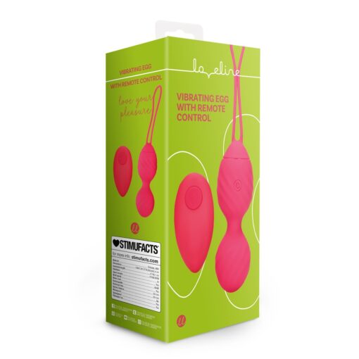 OVO VIBRATÓRIO COM COMANDO REMOTO VERMELHO LOVELINE - Image 2