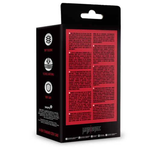 JAULA MODEL 27 ULTRA SOFT SILICONE CHASTITY PRETO MANCAGE - Image 3