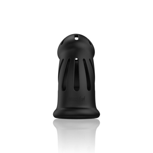 JAULA MODEL 27 ULTRA SOFT SILICONE CHASTITY PRETO MANCAGE - Image 6