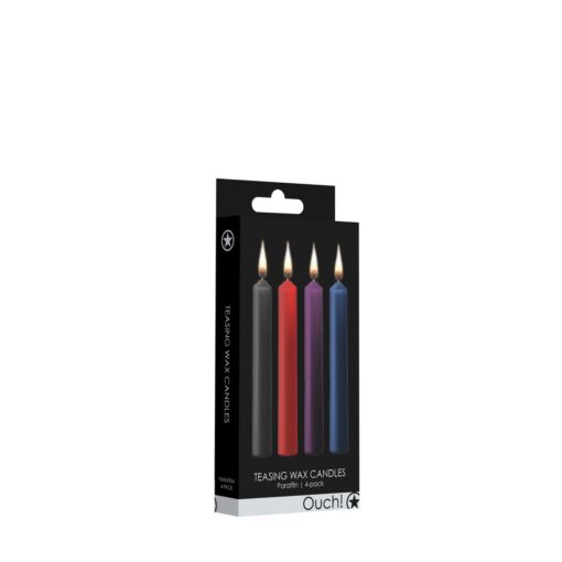 CONJUNTO DE 4 VELAS COM MIX DE CORES TEASING WAX CANDLES OUCH! - Image 2