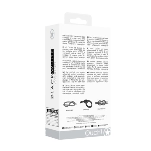 CORDA JAPANESE 32.8 FT /10 M BLACK AND WHITE OUCH! - Image 3