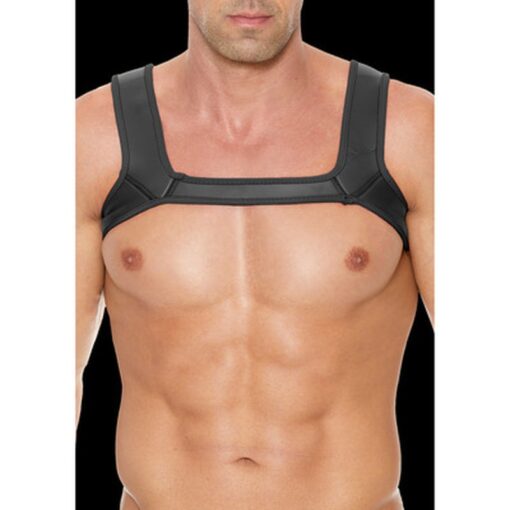ARNÊS EM NEOPRENE S/M PRETO OUCH!